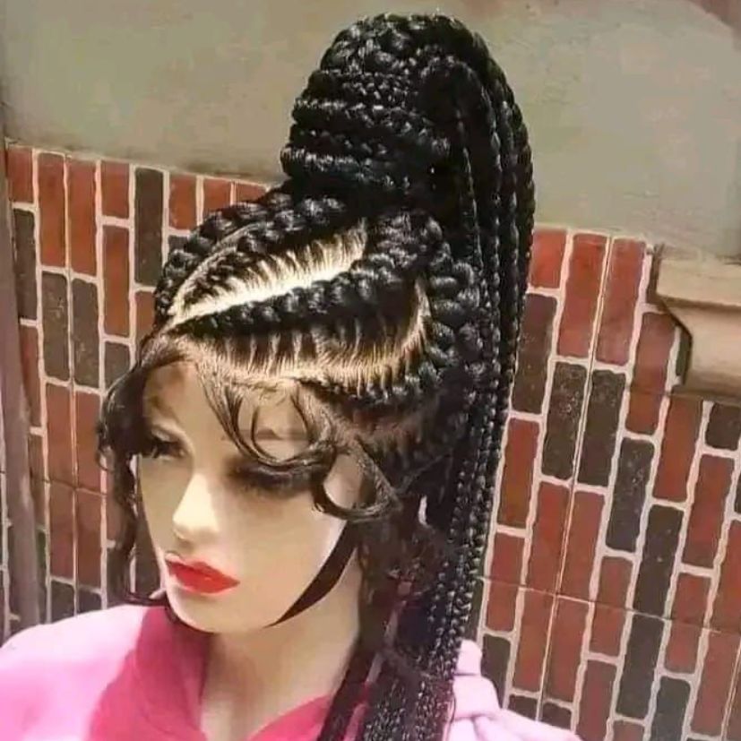HANDMADE BRAIDED WIG - NO.B3 (1.1LBS) image 0